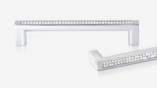 ANKAA HANDLE 96MM MULTI STONE POLISHED CHROME