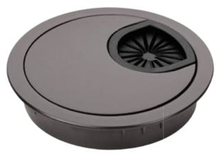 CABLE ENTRY COVER 60MM SATIN BLACK METAL
