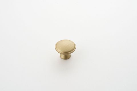CENTURY KNOB 30MM ROUND BRUSHED BRASS (CASTELLA)