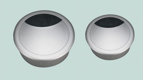 80MM ABS CABLE OUTLET - LIGHT GREY