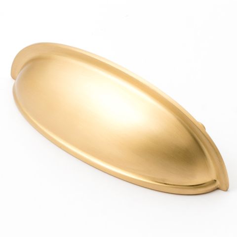 DECADE PULL 76MM CUP SATIN BRASS 118MM (CASTELLA)