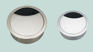 80MM ZINC CABLE OUTLET - POLISHED CHROME