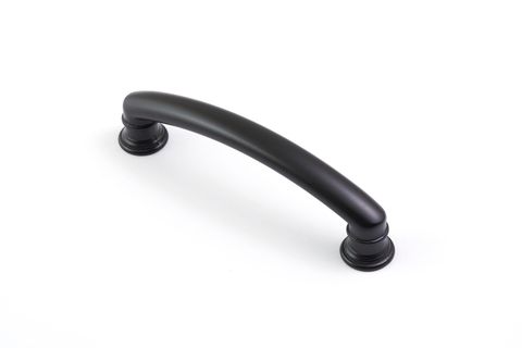 DECADE HANDLE 102MM RIDGED MATT BLACK (CASTELLA)
