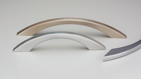 SQUARE BOW HANDLE STAINLESS EFFECT