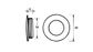 SLIDING DOOR RND FINGER PULL SATIN CHROME