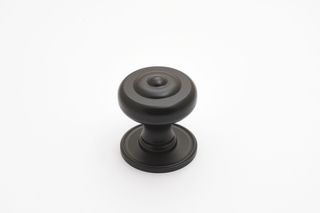 DECADE KNOB & BACKPLATE 38MM MATT BLACK (CASTELLA)