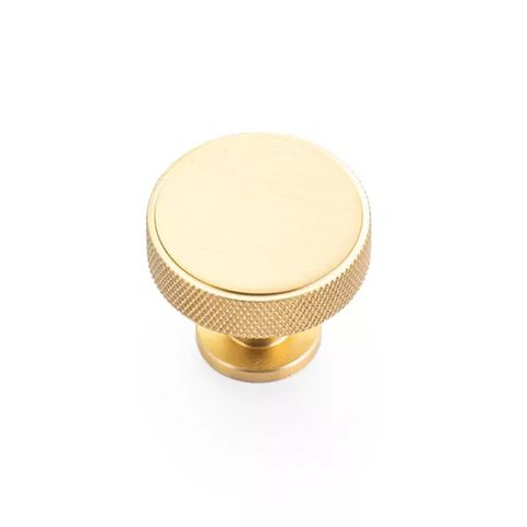CHELSEA KNOB SATIN BRASS