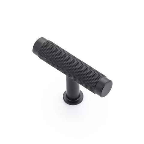 CHELSEA KNOB 'T' MATT BLACK (CASTELLA)