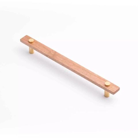 MADERA HANDLE 224MM TAS OAK/POLISHED GOLD (CASTELLA)