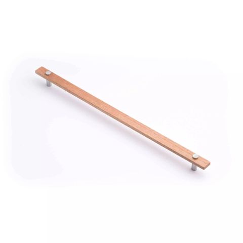 MADERA HANDLE 416MM TAS OAK/POLISHED CHROME (CASTELLA)