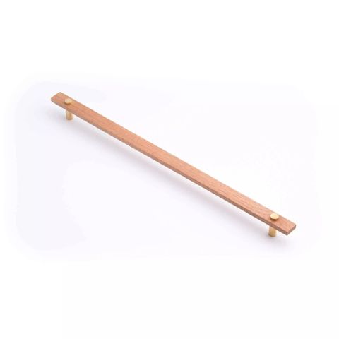 MADERA HANDLE 416MM TAS OAK/POLISHED GOLD (CASTELLA)