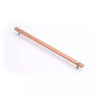 MADERA HANDLE 416MM TAS OAK/SATIN CHROME (CASTELLA)