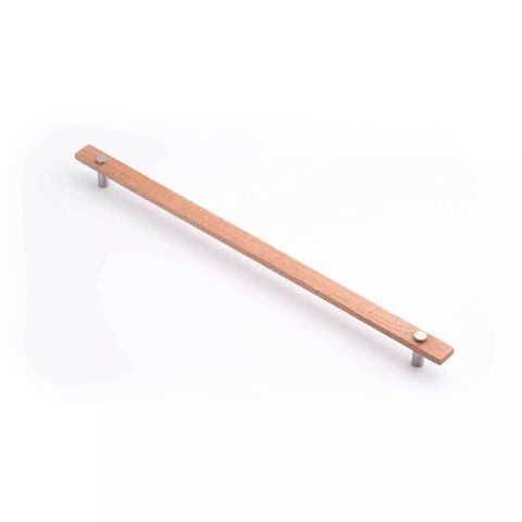 MADERA HANDLE 416MM TAS OAK/SATIN CHROME (CASTELLA)