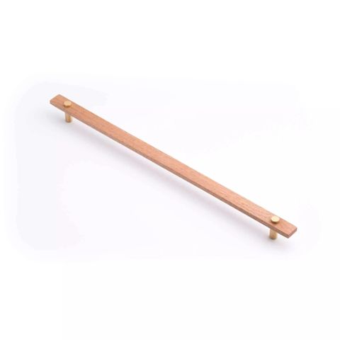 MADERA HANDLE 416MM TAS OAK/BRUSHED GOLD (CASTELLA)