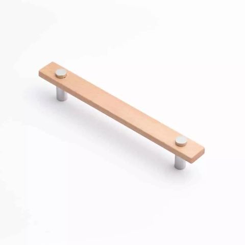 MADERA HANDLE EURO BEECH/POLISHED CHROME