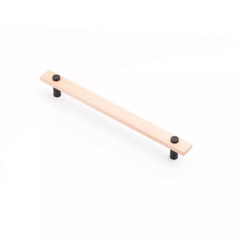 MADERA HANDLE 224MM EURO BEECH/MATTE BLACK (CASTELLA)