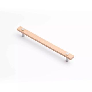 MADERA HANDLE 224MM EURO BEECH/POLISHED CHROME (CASTELLA)