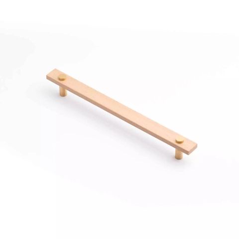 MADERA HANDLE 224MM EURO BEECH/BRUSHED GOLD (CASTELLA)
