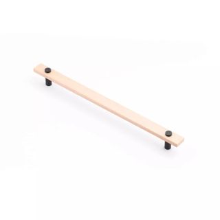 MADERA HANDLE 288MM EURO BEECH/MATTE BLACK (CASTELLA)