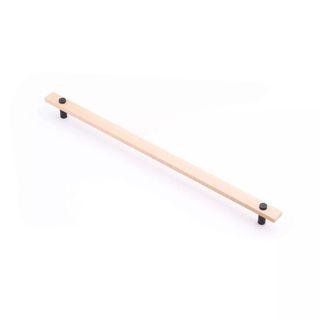 MADERA HANDLE 416MM EURO BEECH/MATTE BLACK (CASTELLA)