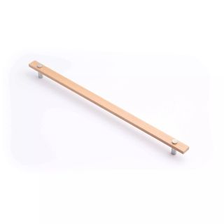 MADERA HANDLE 416MM EURO BEECH/POLISHED CHROME (CASTELLA)