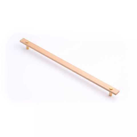 MADERA HANDLE 416MM EURO BEECH/POLISHED GOLD (CASTELLA)