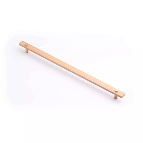 MADERA HANDLE 416MM EURO BEECH/BRUSHED GOLD (CASTELLA)