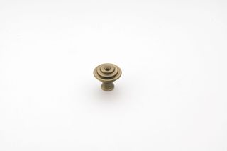 BENTLEIGH KNOB 32MM BRUSHED ANTIQUE BRASS (CASTELLA)