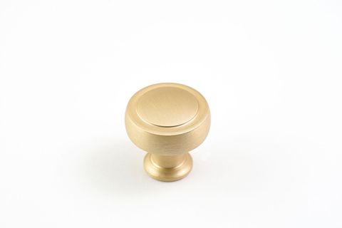 SUPPLE KNOB 32MM BRUSHED BRASS (CASTELLA)