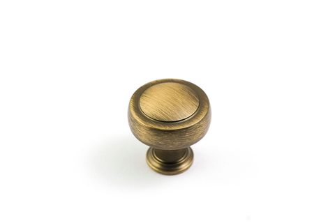 SUPPLE KNOB 32MM BRUSHED ANTIQUE BRASS (CASTELLA)