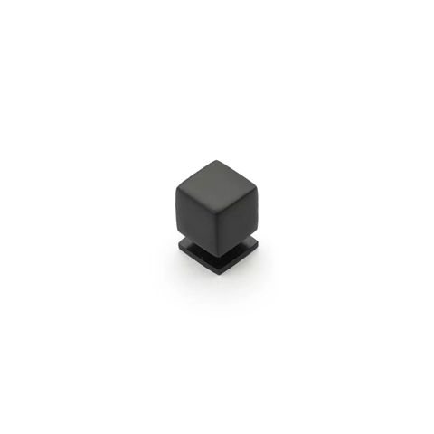 CUBE KNOB MATT BLACK