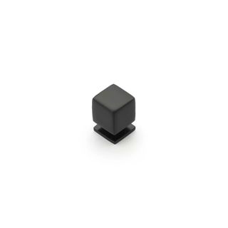 CUBE KNOB 18M MATT BACK (CASTELLA)