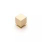 CUBE KNOB BRUSHED BRASS