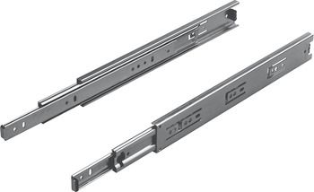HAFELE BALL BEARING RUNNER FULL EXTENSION SIDE MOUNT (BLACK GALVANISED)