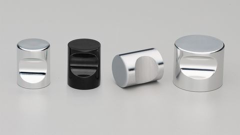 CYLINDER KNOB MATT BLACK