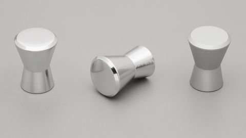 HOURGLASS KNOB 17MM SATIN ANODISED