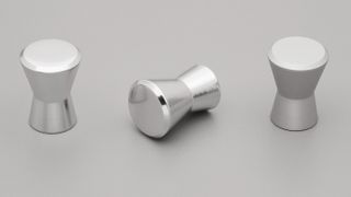 HOURGLASS KNOB 17MM SILVER ANODISED