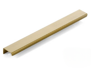 FERRARA HANDLE 300MM BRUSHED BRASS (LIP PULL)