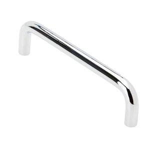 HANDLE 'D' POL CHROME 128MM