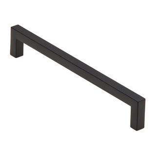 HANDLE SQ MATT BLACK 8X160MM