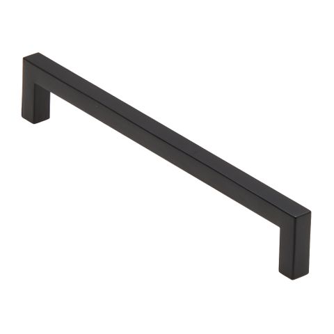 HANDLE SQ MATT BLACK 8X160MM
