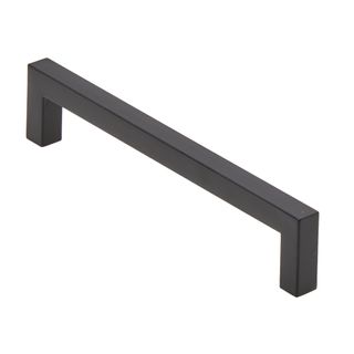 HANDLE SQ MATT BLACK 8X128MM