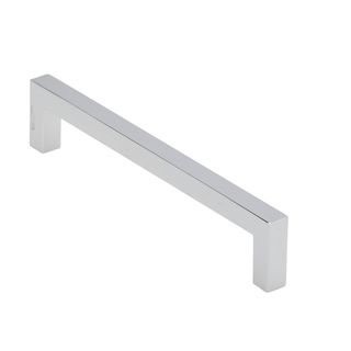 HANDLE SQ POLISHED CHROME 8X128MM