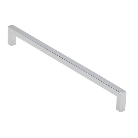 HANDLE SQ POLISHED CHROME 8X256MM