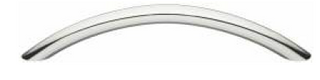 BOW HANDLE SATIN CHROME 128MMX10MM