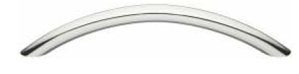 BOW HANDLE SATIN CHROME 128MMX10MM
