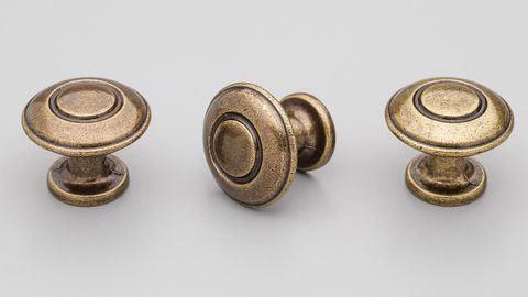 LISTER KNOB ANTIQUE BRASS