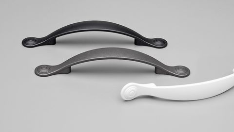 RD HAMPTON HANDLE 96MM WHITE POWDER COAT#3