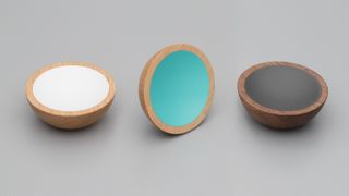 WOK KNOB 50MM OAK WITH LIGHT GREY CENTRE