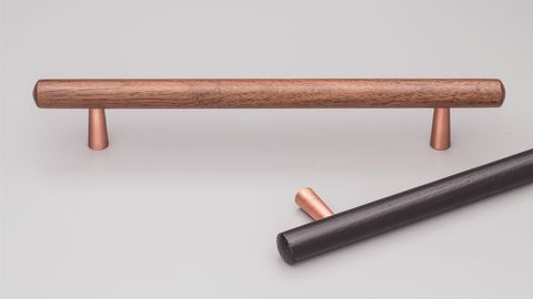 TILLA HANDLE 160MM BLACK STAIN WITH COPPER FEET